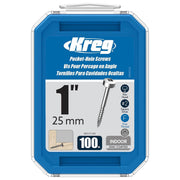 KREG SPS-F1-100 - 1" Fine-Thread Pan-Head Pocket-Hole Screws - 100 Count