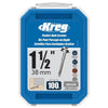 KREG SML-C150-100 - 1-1/2" #8 Coarse-Thread Pocket-Hole Screws - Zinc (100-Pack)