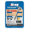 KREG SML-C125-1200 - 1-1/4" Coarse-Thread Pocket-Hole Screws (1200 Count)
