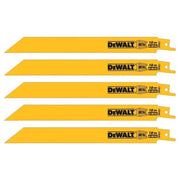 DEWALT DW4821 - 8-Inch 18 TPI Bi-Metal Reciprocating Saw Blade (5-Pack)