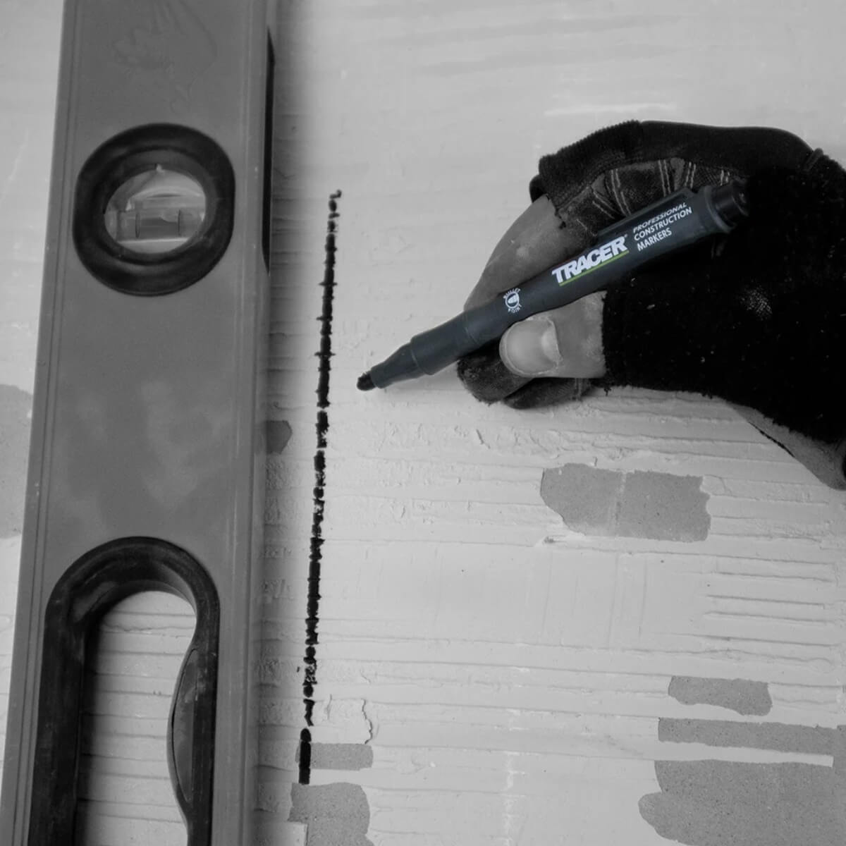 TRACER ACF-BP1 - Pro Clog-Free Construction Marker (Black)