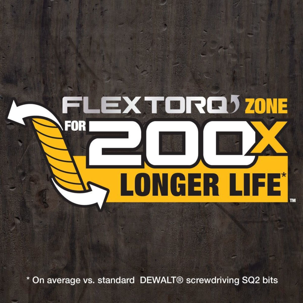 DEWALT DWAFE2SQ2IR5 - ELITE SERIES 2-1/4-in. FLEXTORQ Square #2 Impact Ready Bits (5-Pack)