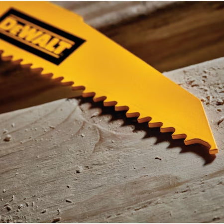 DEWALT DWAR966B - 9-Inch 6 TPI Demolition Bi-Metal Reciprocating Saw Blade