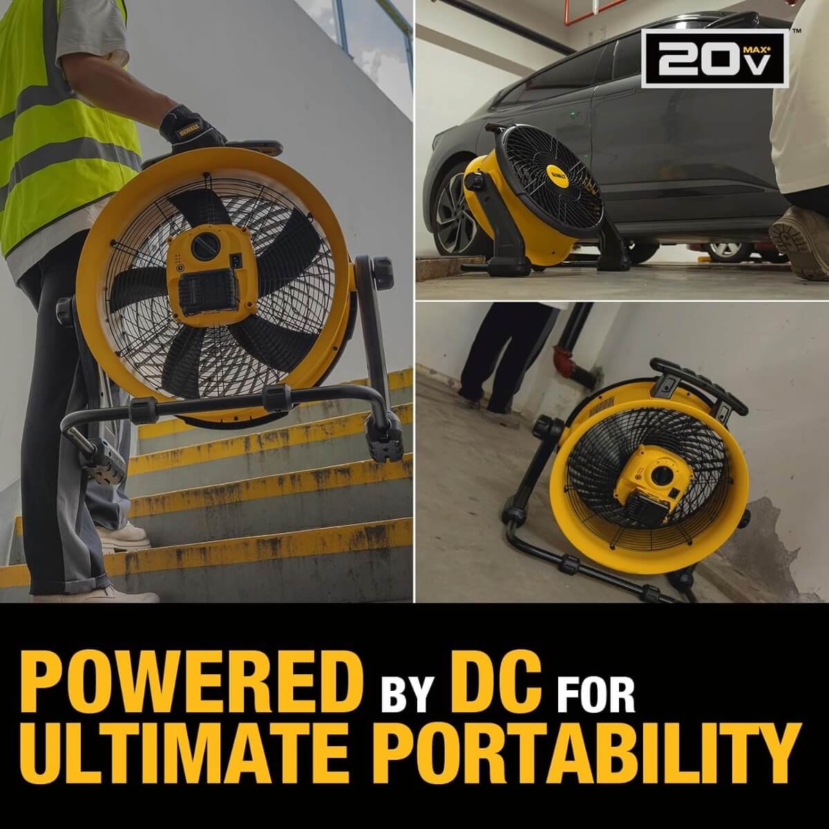 DEWALT DXF1850B - 18" High-Velocity Industrial Floor Fan