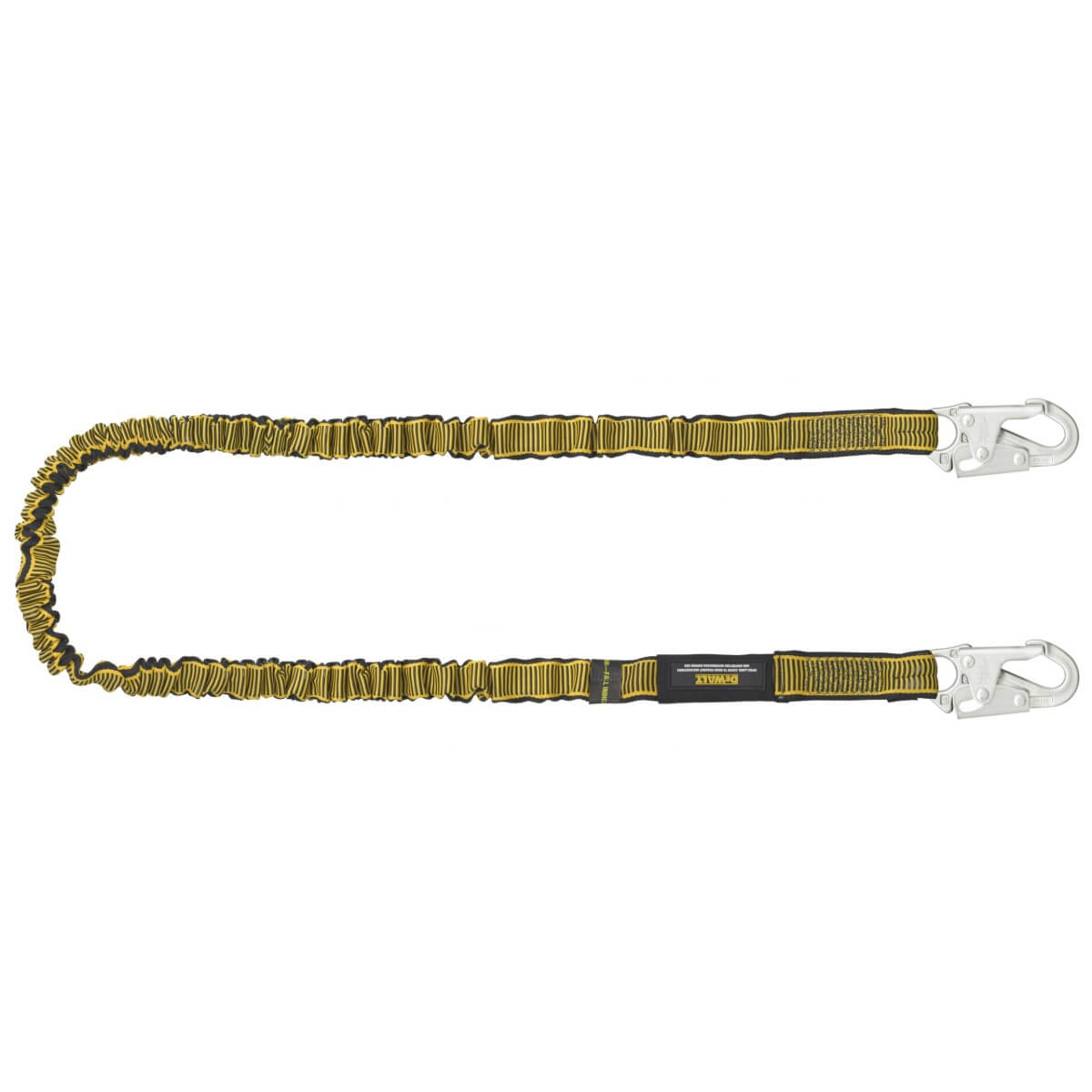 DEWALT DXFP612111 - 6' Internal Energy Absorber Single Leg Lanyard with Steel Snap Hooks