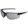 EDGE DZ117-G2 - Zorge G2 Safety Glasses - Black Frame with Silver Mirror Lens