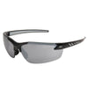 EDGE DZ417-G2 - Zorge G2 Safety Glasses - Silver Mirror Lens, Black Frame