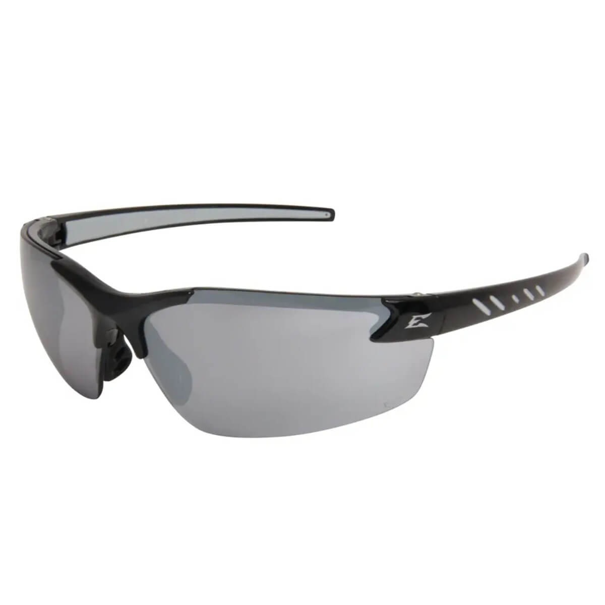 EDGE DZ417-G2 - Zorge G2 Safety Glasses - Silver Mirror Lens, Black Frame