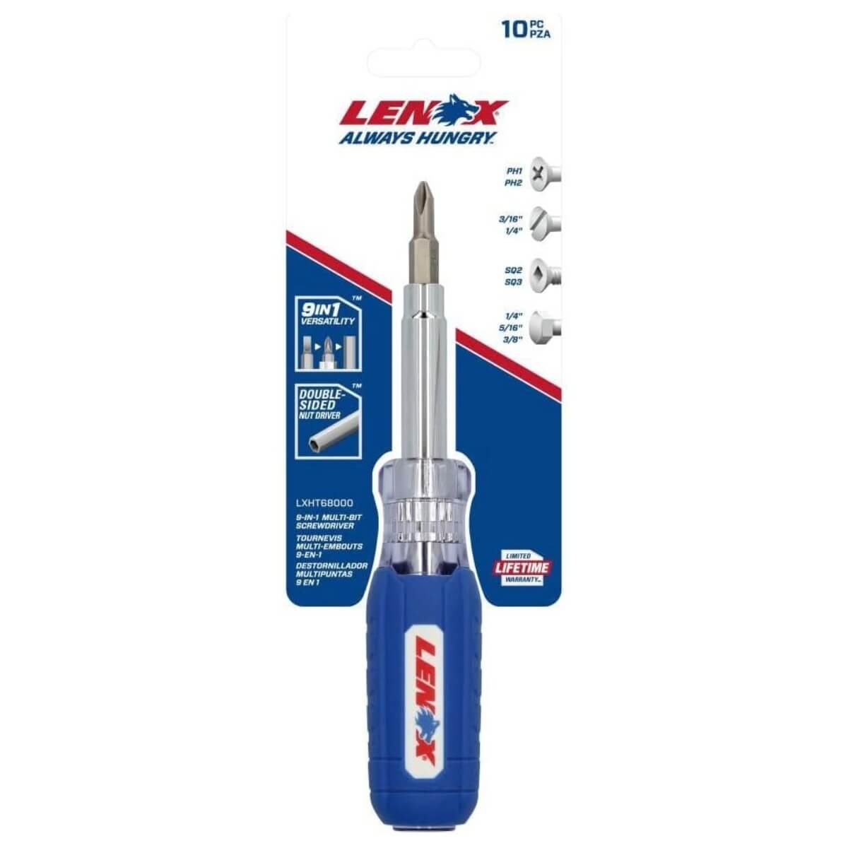 LENOX LXHT68000N - 9-in-1 Multi-Bit Screwdriver