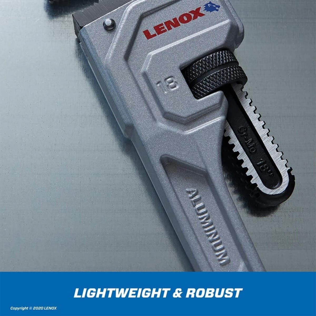 LENOX LXHT90618 - 18-Inch Aluminum Pipe Wrench