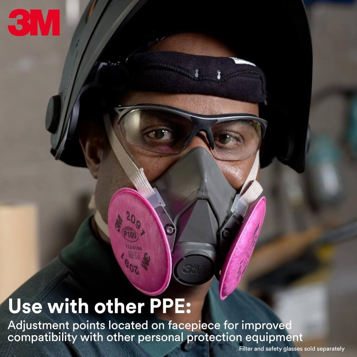 3M SE888 - 6000 Series Half Facepiece Reusable Respirator (Large)