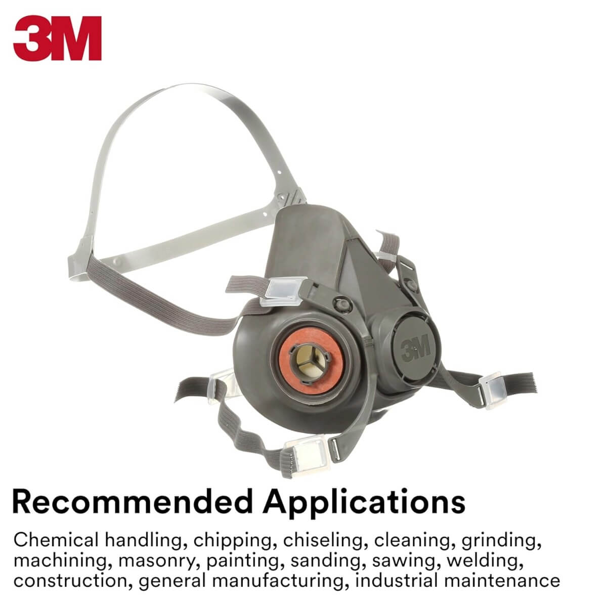 3M SE888 - 6000 Series Half Facepiece Reusable Respirator (Large)