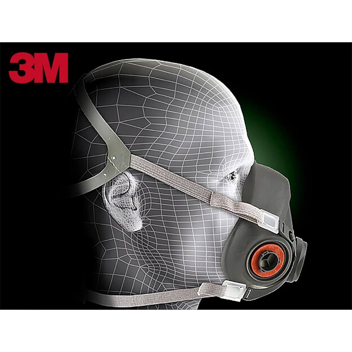 3M SE888 - 6000 Series Half Facepiece Reusable Respirator (Large)