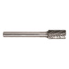 DRILLCO - 1/4" x 5/8" Cylindrical Solid Carbide Burr - Double Cut
