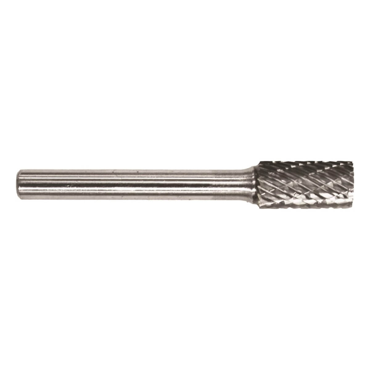 DRILLCO - 1/4" x 5/8" Cylindrical Solid Carbide Burr - Double Cut