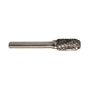 DRILLCO - 1/4" x 5/8" Cylindrical Ball Nose Carbide Burr - Double Cut SC-1