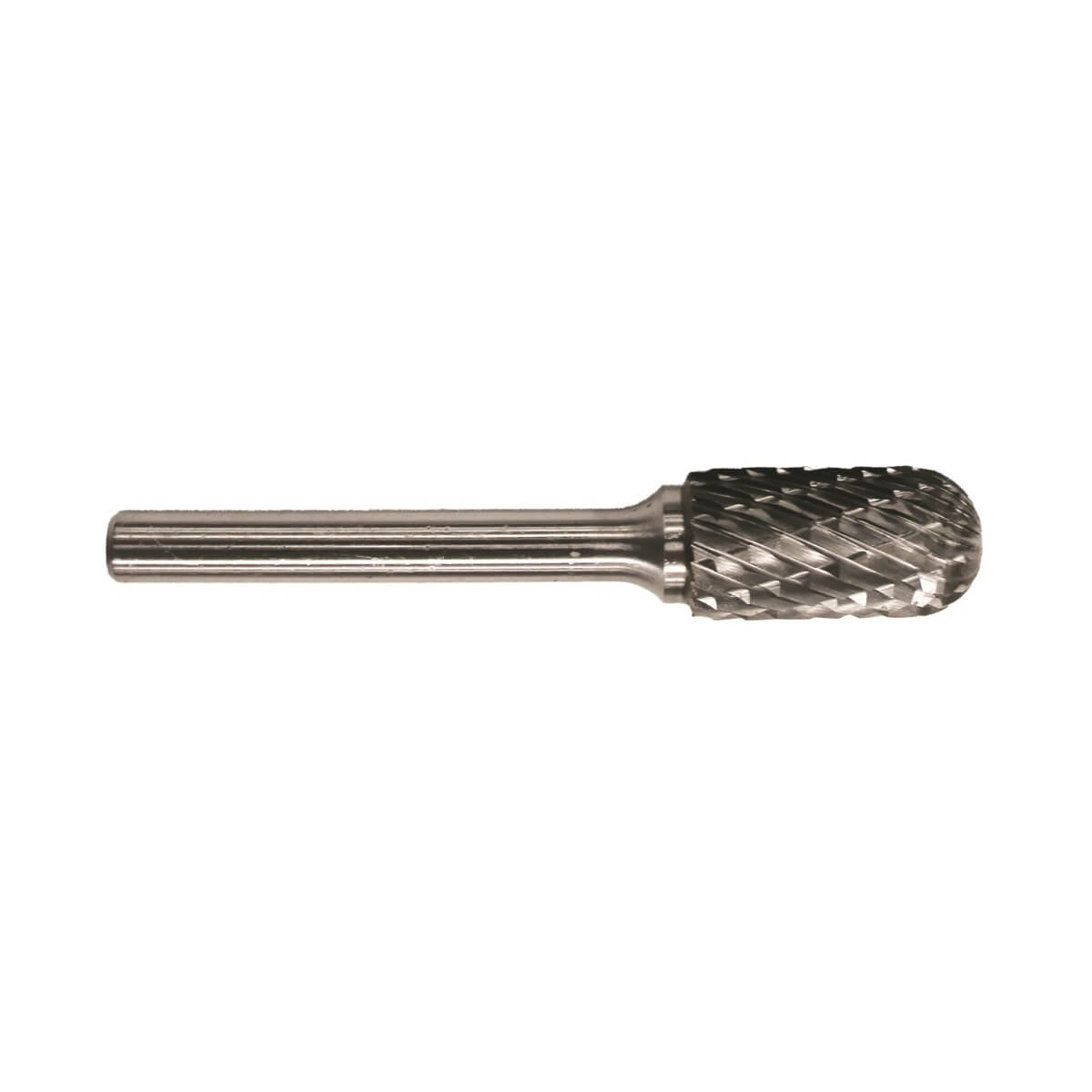 DRILLCO - 1/4" x 5/8" Cylindrical Ball Nose Carbide Burr - Double Cut SC-1