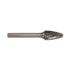 DRILLCO - 3/8" x 3/4" Round Tree Double Cut Carbide Burr