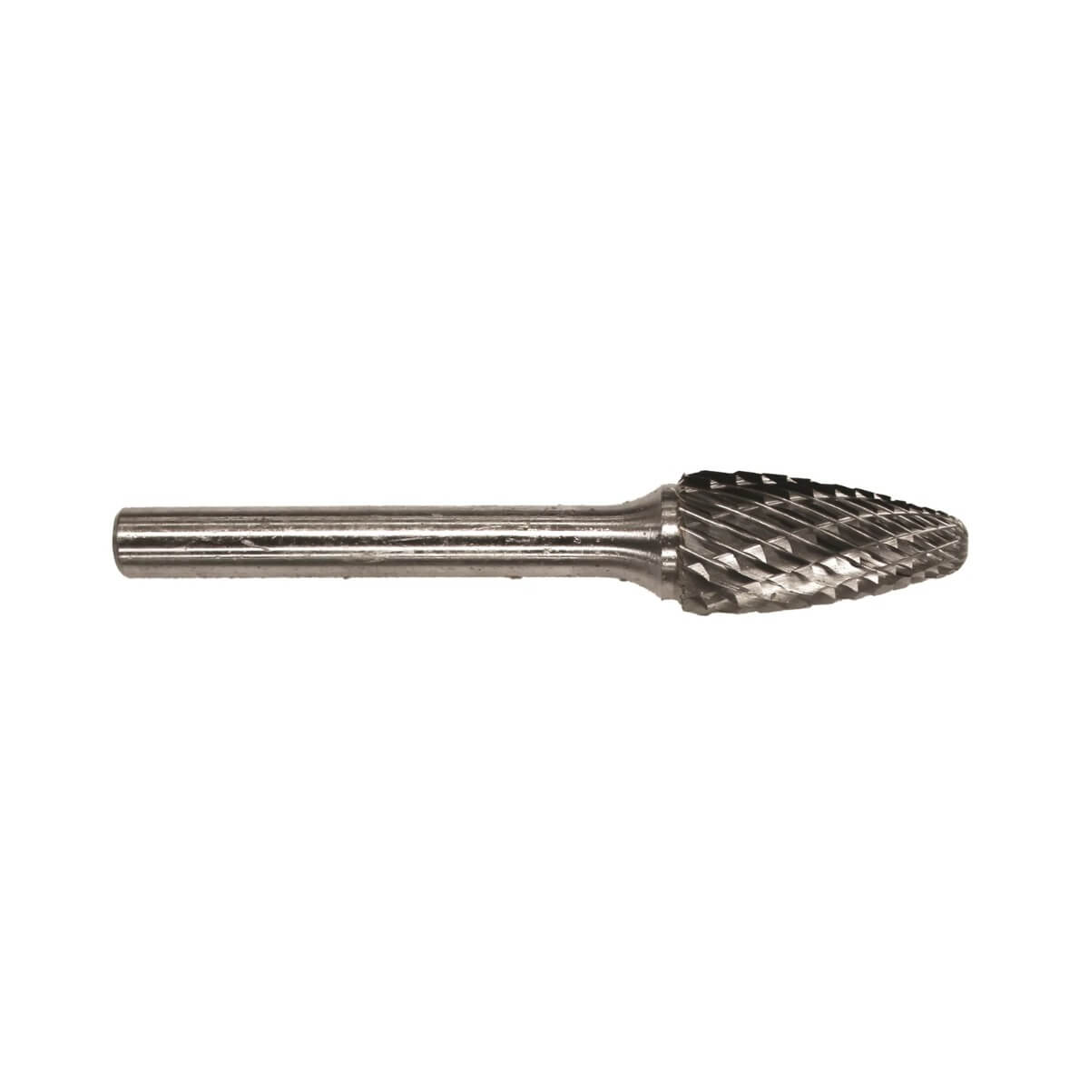 DRILLCO - 3/8" x 3/4" Round Tree Double Cut Carbide Burr