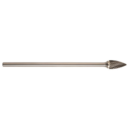 DRILLCO - SG-3L6 Tree Pointed Solid Carbide Bur - 6" Long Shank