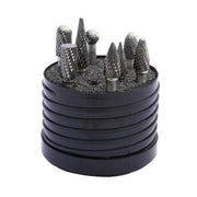 DRILLCO WAL-70S002DC - 8-Piece Solid Carbide Burr Set, Double Cut