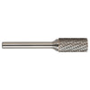 DRILLCO WAL-7A132BSC SA-5 Single Cut Cylindrical Carbide Burr, 1/2" x 1"