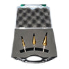 DRILLCO WAL-895SET - 3-Piece TiN Coated Step Drill Set