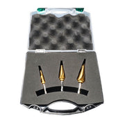 DRILLCO WAL-895SET - 3-Piece TiN Coated Step Drill Set
