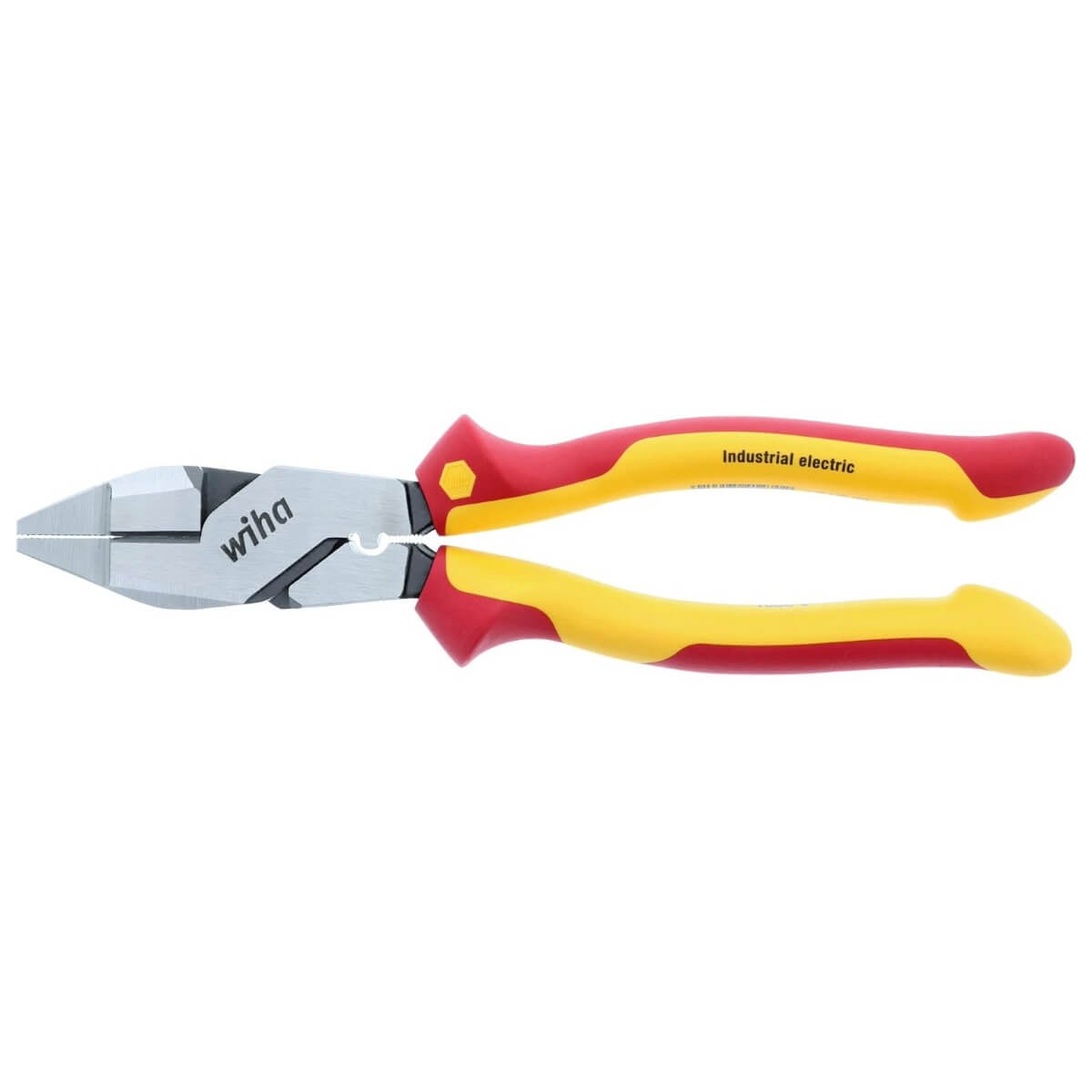 WIHA WIH-32948 - Insulated Industrial NE Style Lineman's Pliers with Crimpers, 9.5-Inch
