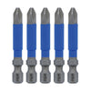WIHA 70269 - TerminatorBlue Phillips #2 Impact Bits - 2 Inch (5 Pack)