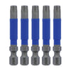 WIHA 70279 - TerminatorBlue T30 Torx Impact Bits 5-Pack (2-Inch)