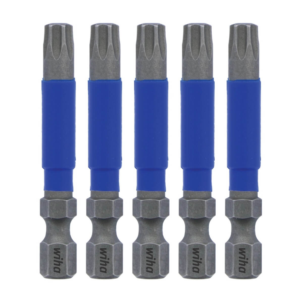 WIHA 70279 - TerminatorBlue T30 Torx Impact Bits 5-Pack (2-Inch)