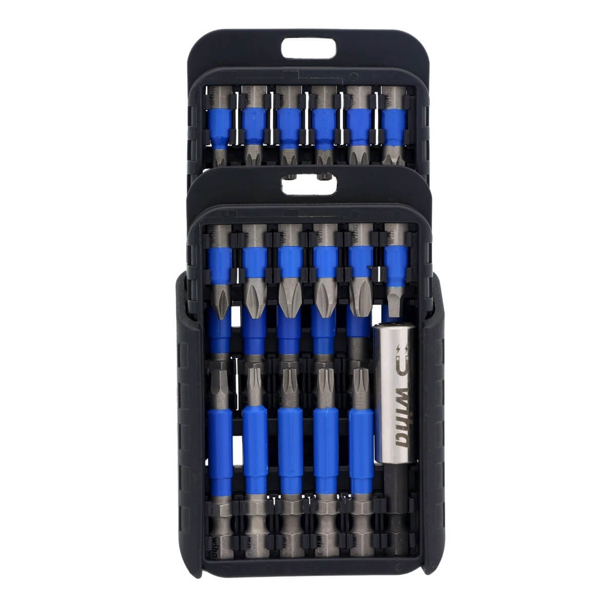WIHA 70289 - TerminatorBlue Impact Driver Bit Set with Belt Clip, 24-Piece