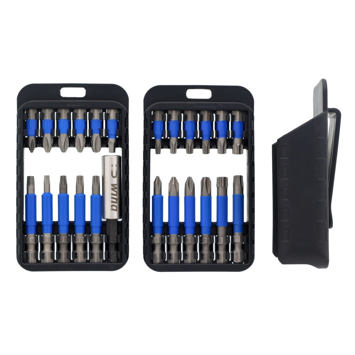 WIHA 70289 - TerminatorBlue Impact Driver Bit Set with Belt Clip, 24-Piece