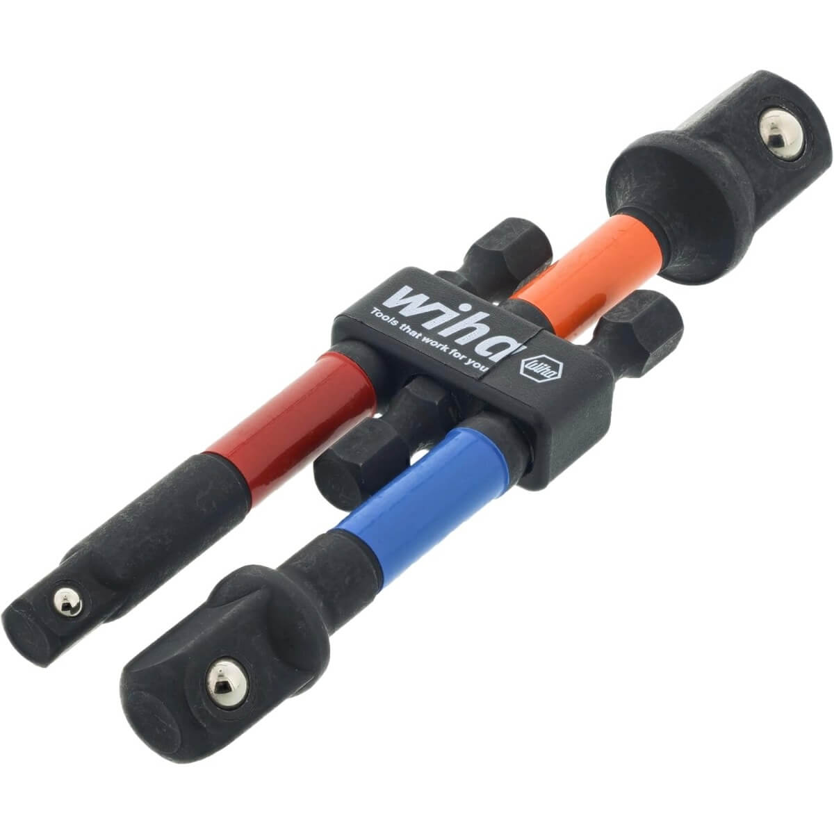 WIHA 70488 - 3-Piece Color Coded Socket Adapter Set (1/4", 3/8", 1/2" Drive)