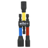WIHA 70489 - 3-Piece Color Coded Magnetic Nut Setter SAE Set (3-Inch)