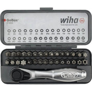 WIHA 74959 - 32-Piece GoBox Master Torx Bit Set with Mini Ratchet