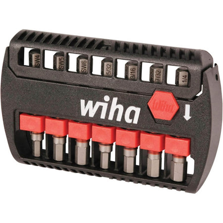 WIHA 76894 - 7-Piece BitBuddy MaxxTor Impact Hex Bit Set - Inch and Metric