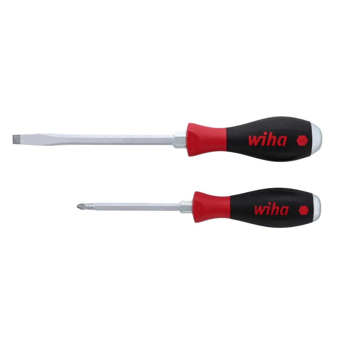 WIHA 53082 - SoftFinish X-Heavy Duty Slotted and Phillips Screwdriver Set, 2-Piece