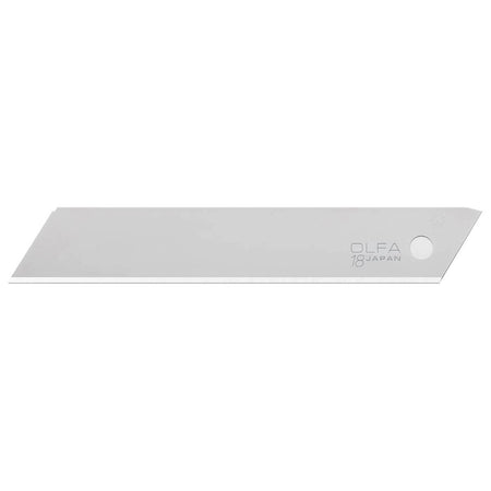 OLFA L-SOL-10B - 18mm Heavy-Duty Solid Silver Blades (10-Pack)