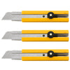OLFA H-1/CP3 - Classic Extra Heavy-Duty Ratchet-Lock Utility Knife with Anti-Slip Grip (3-Pack)
