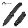 CIVIVI C23055-1 - Tacticorix Flipper & Thumb Stud Folding Knife, Black G10