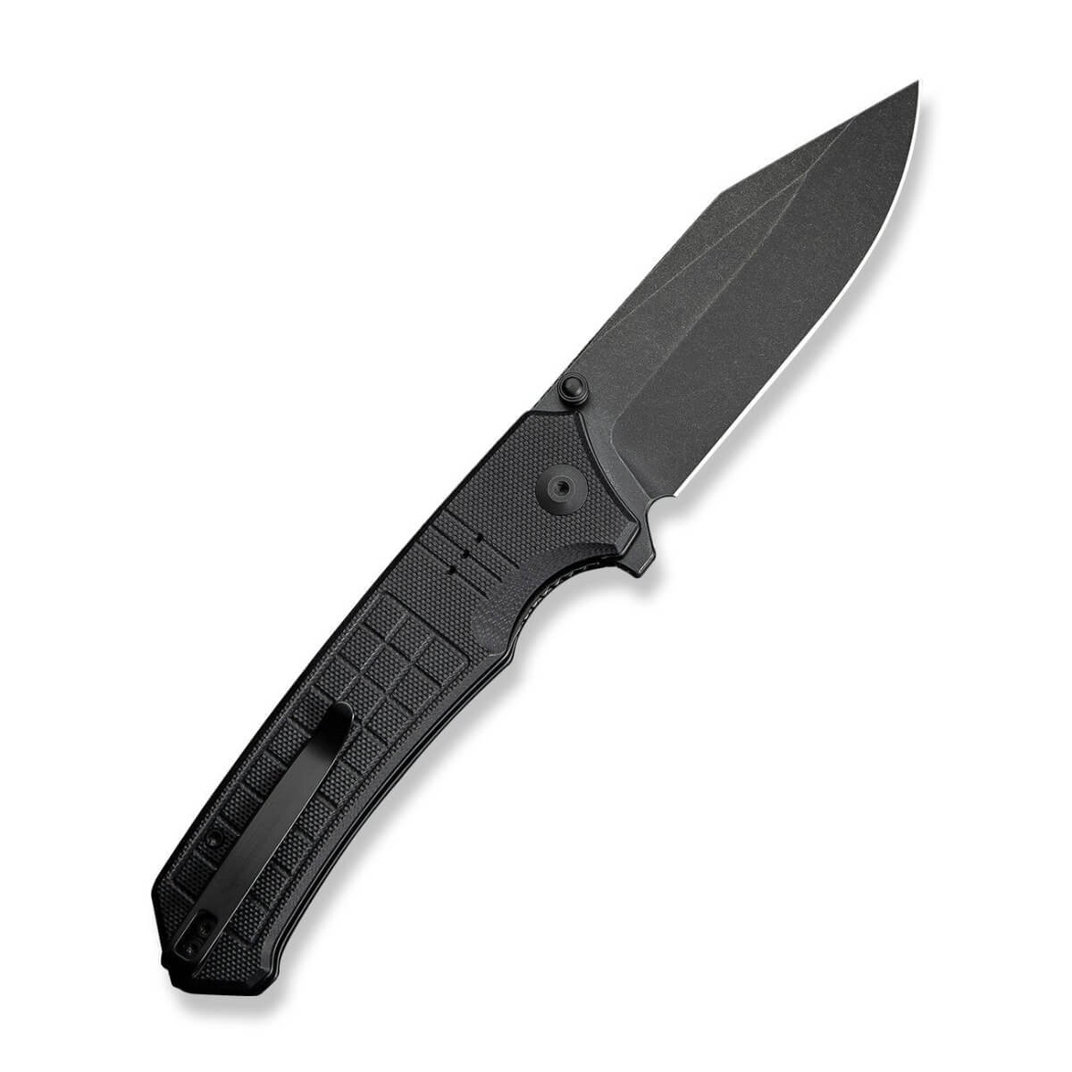 CIVIVI C23055-1 - Tacticorix Flipper & Thumb Stud Folding Knife, Black G10