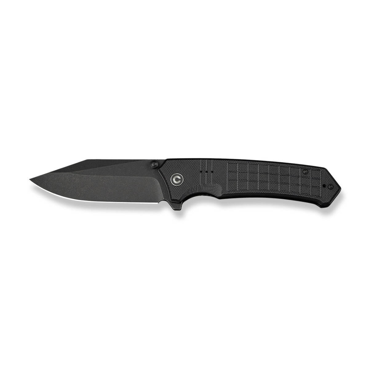 CIVIVI C23055-1 - Tacticorix Flipper & Thumb Stud Folding Knife, Black G10