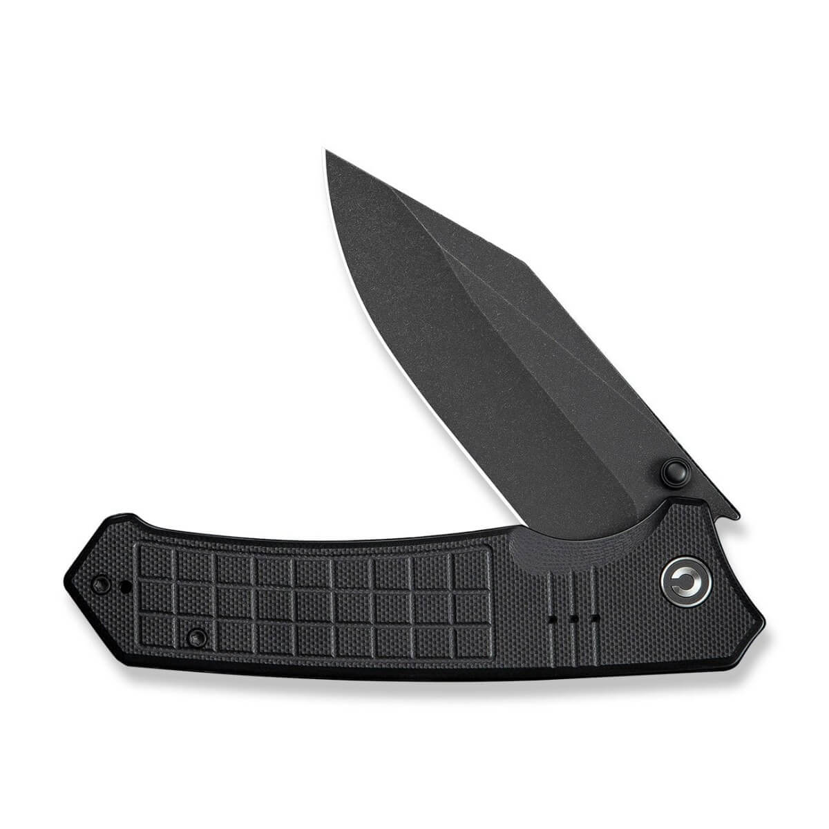 CIVIVI C23055-1 - Tacticorix Flipper & Thumb Stud Folding Knife, Black G10