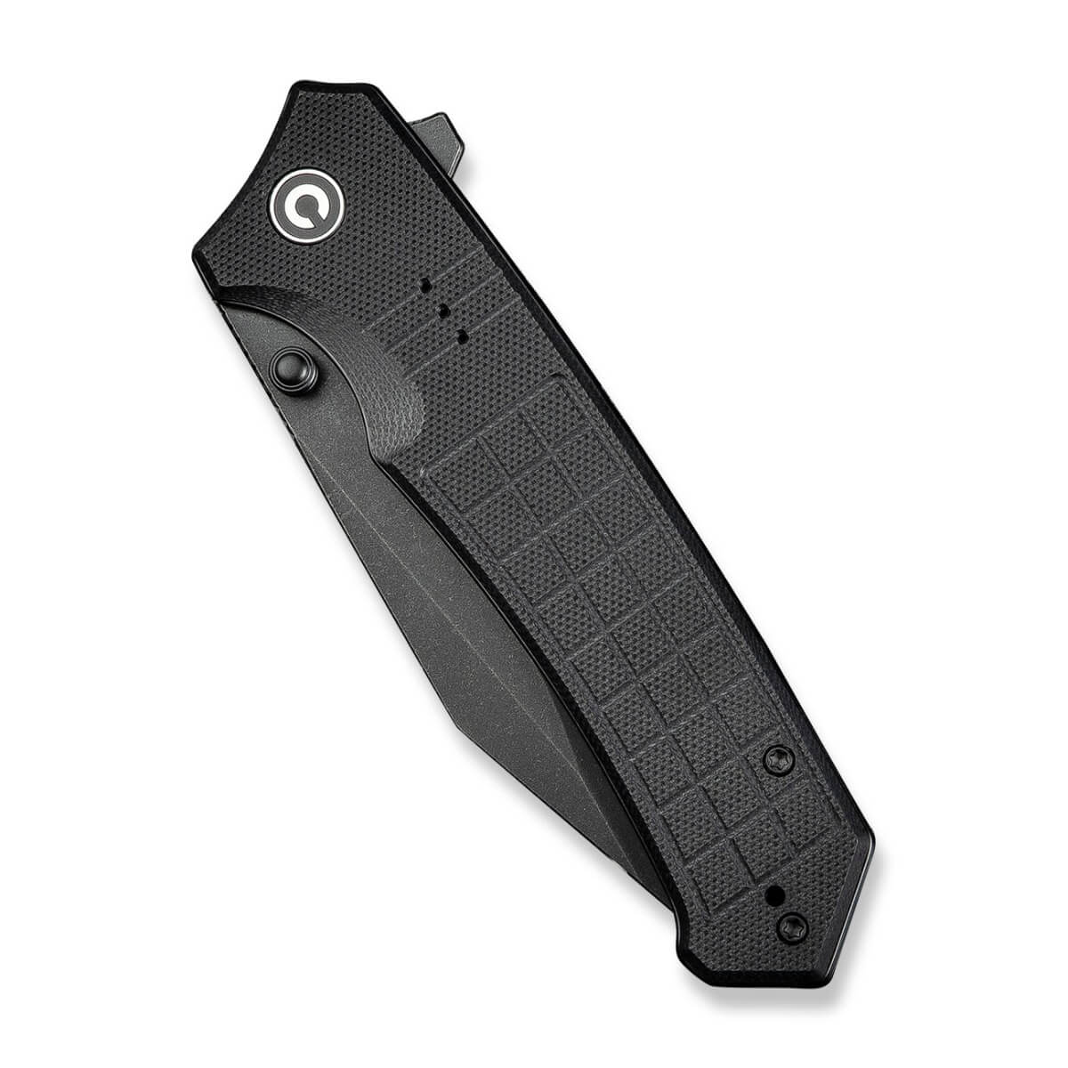 CIVIVI C23055-1 - Tacticorix Flipper & Thumb Stud Folding Knife, Black G10