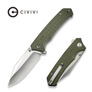 CIVIVI C23055-2 - Tacticorix Flipper Knife, 3.7" Satin Nitro-V Blade, OD Green G10 Handle