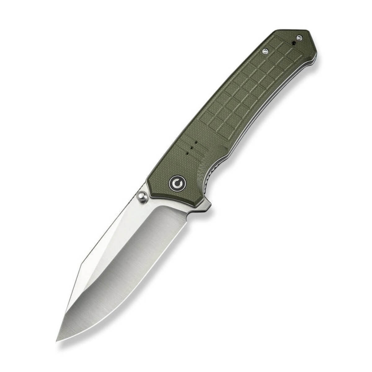 CIVIVI C23055-2 - Tacticorix Flipper Knife, 3.7" Satin Nitro-V Blade, OD Green G10 Handle