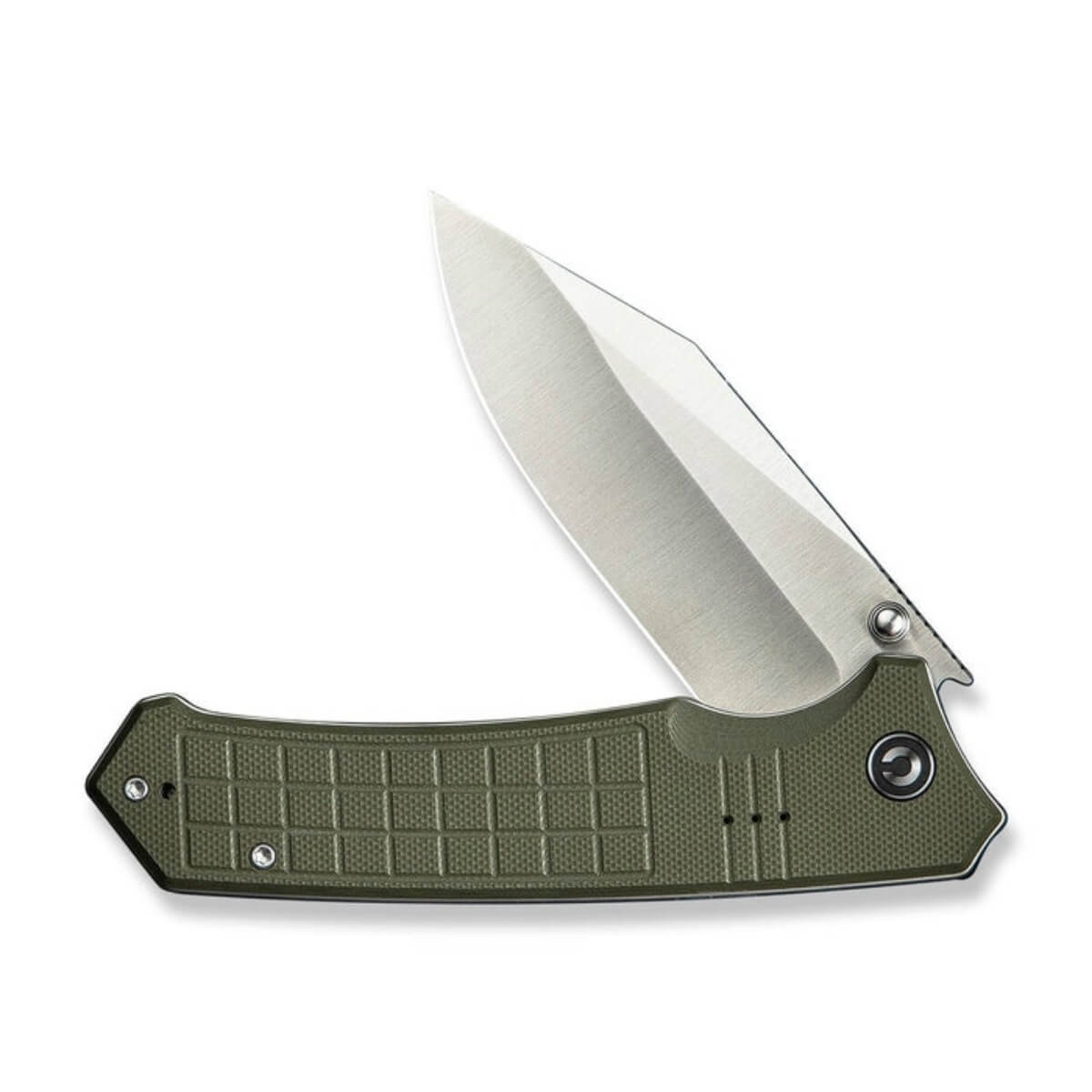 CIVIVI C23055-2 - Tacticorix Flipper Knife, 3.7" Satin Nitro-V Blade, OD Green G10 Handle