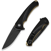 CIVIVI C24040-1 - Voidflare Flipper Folding Knife - Black G10